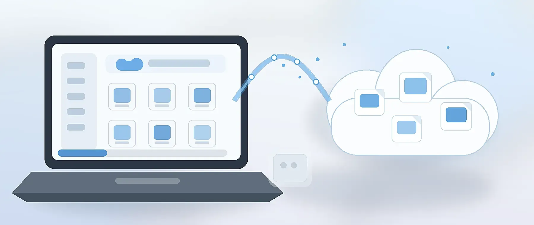Access large cloud files without filling your disk
