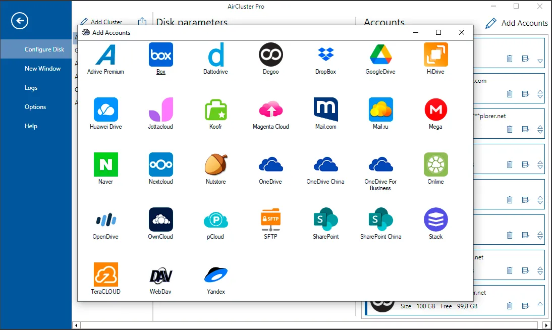 Air Cluster screenshot: add clouds