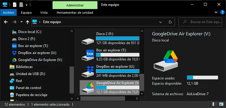 Direct Cloud-to-Cloud Interaction with Air Live Drive
