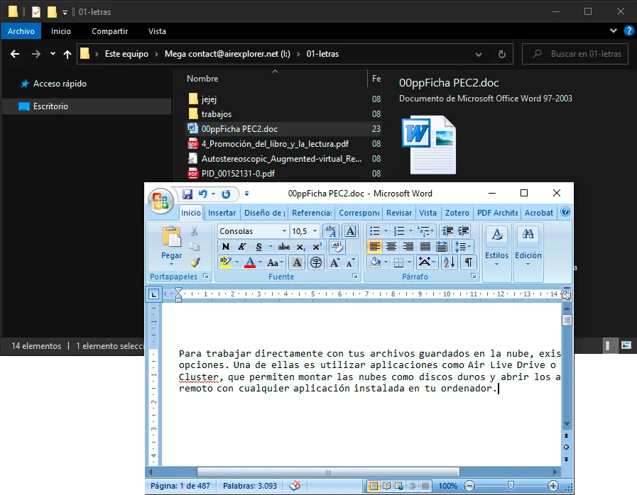 Working directly in the cloud with Air Live Drive