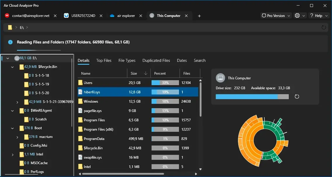 Air Cloud Analyzer: detailed storage analysis