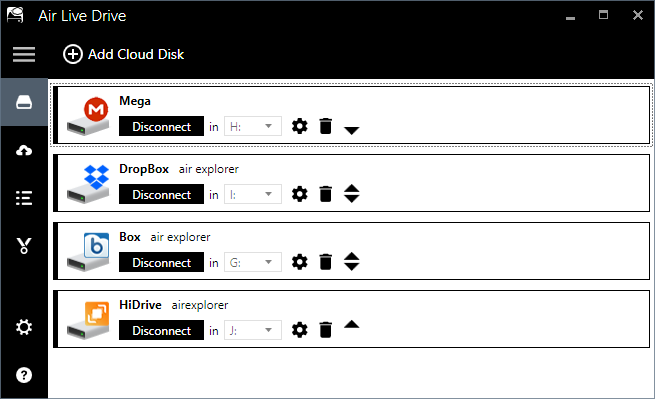 Air Live Drive cloud mapper