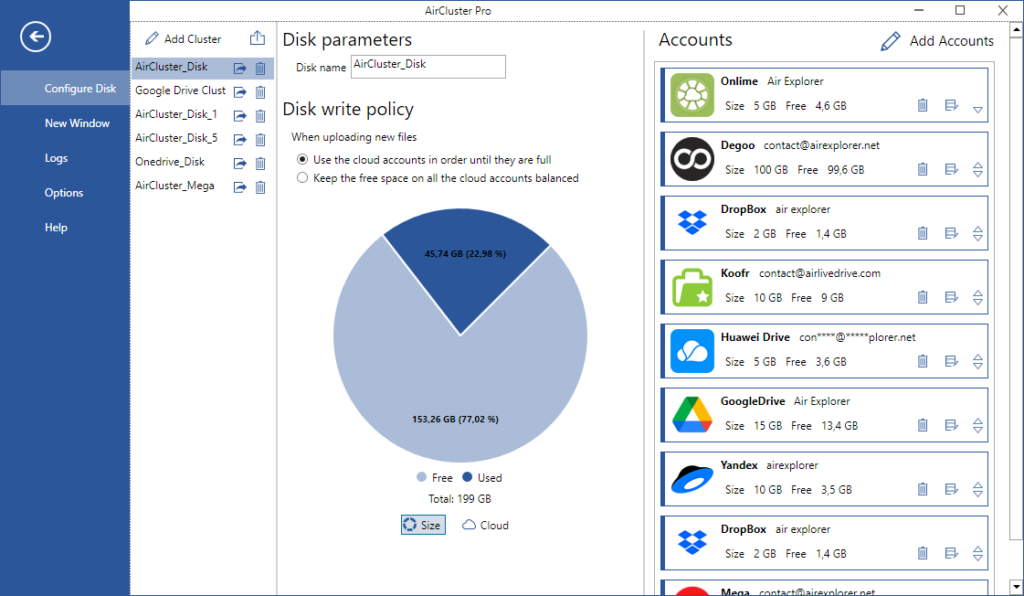 Air Cluster: Best for merging multiple cloud accounts