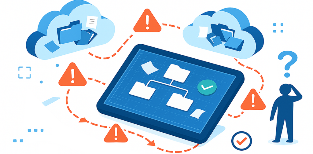 Challenges of organizing files directly in cloud services