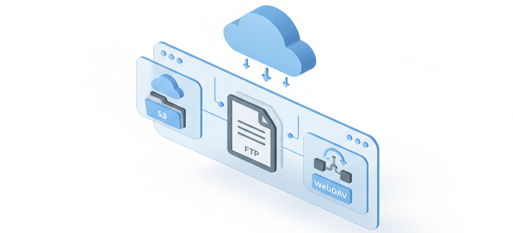 Managing S3, FTP, and WebDAV: Centralizing Professional Storage in One Interface