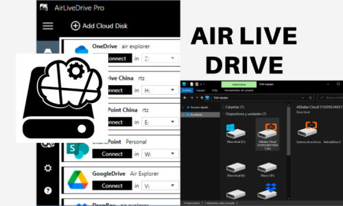 Air Live Drive, add your clouds as disk drives to your computer